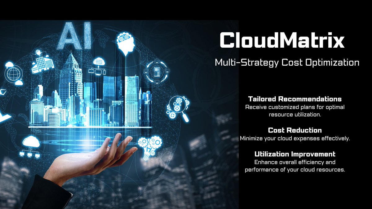 IChinasoft's tweet image. #CloudMatrix helps identify underutilized resources with over 20 built-in optimization strategies, eliminate resource over-allocation, enhance resource utilization, and reduce #cloud costs. Experience unparalleled efficiency and savings with #ChinaSoftInternational! #IT