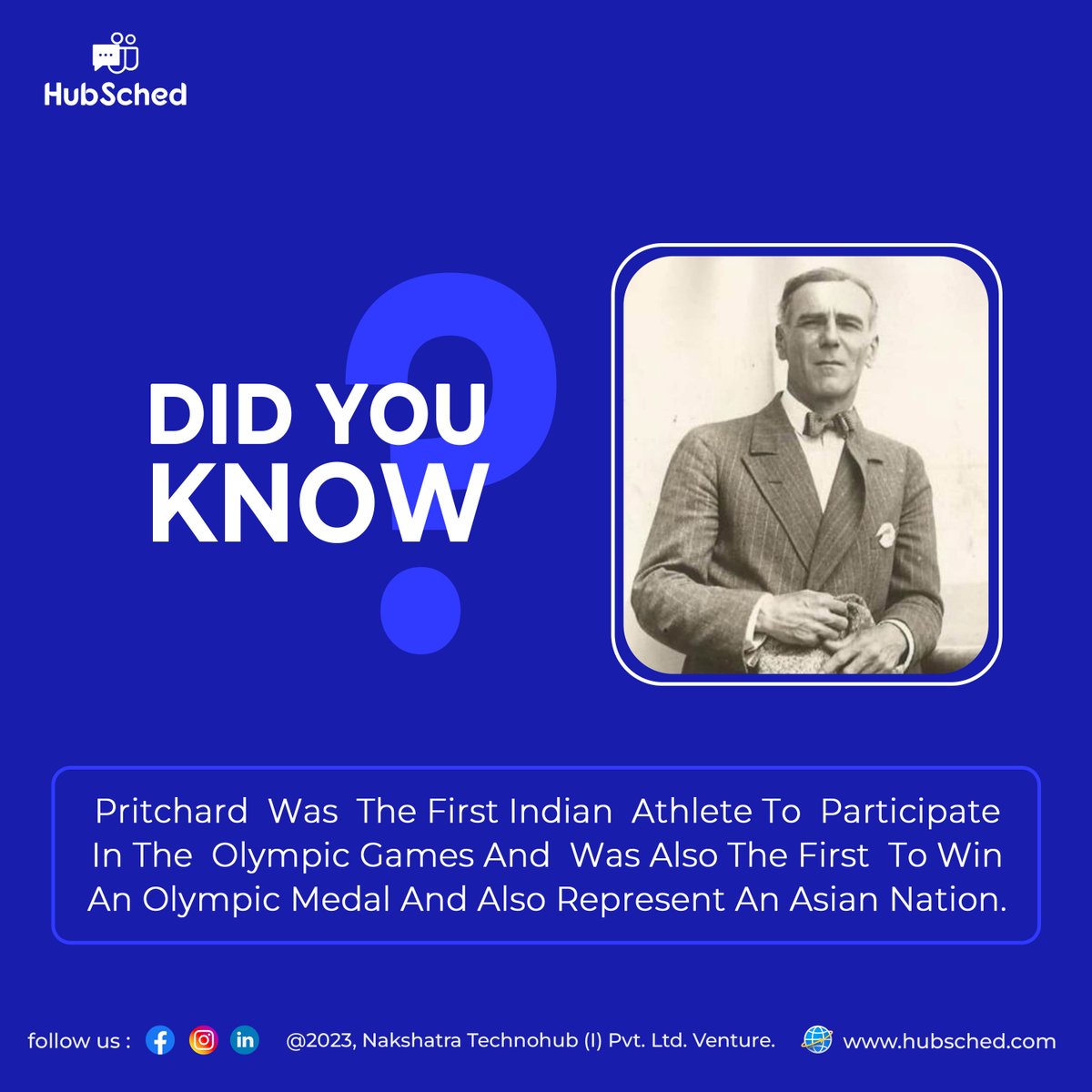 hubsched's tweet photo. Did you know Norman Gilbert Pritchard was the first athlete to represent India at the 1900 #ParisOlympics, He won two silver medals in the 200 meters and 200-meter hurdles events, making him the first Indian and Asian-born athlete to win #Olympic medals!
.
.
#INDIAN #Olympics https://t.co/XWyDV3itV7