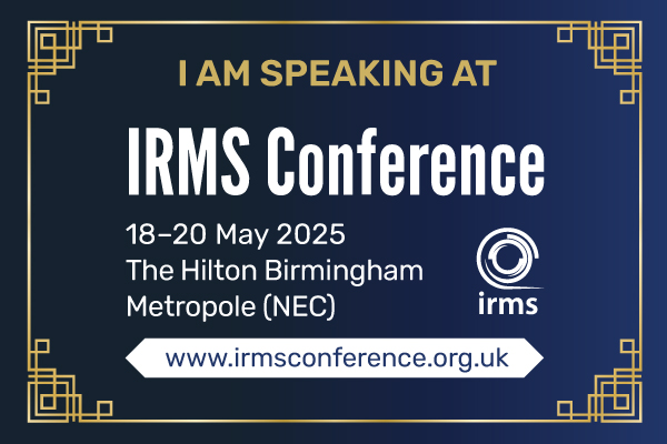 IRMSConference's tweet photo. Announcement: #IRMS25 call for papers is now open.

Boost your #professional #development and talk about a subject that you really care about to a like-minded audience! Deadline is at the end of October.

https://t.co/SK4Pvxapio https://t.co/Mz2ZVIcuka