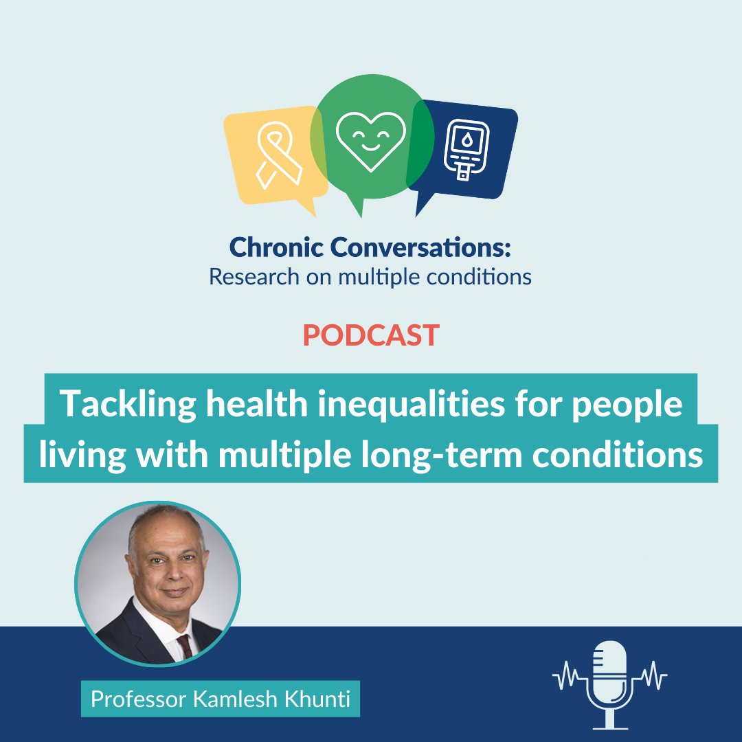 NIHR ARC East Midlands (@arc_em) on Twitter photo 🎙️ NEW EPISODE
The latest #ChronicConversations podcast explores health disparities faced by ethnic minorities with multiple long-term conditions.
Hear from <a href="/ARC_EM/">NIHR ARC East Midlands</a> Director <a href="/kamleshkhunti/">Prof Kamlesh Khunti</a> on the research, challenges and initiatives to drive change.
🔗 tinyurl.com/2zwze8ky 🎙️ NEW EPISODE
The latest #ChronicConversations podcast explores health disparities faced by ethnic minorities with multiple long-term conditions.
Hear from <a href="/ARC_EM/">NIHR ARC East Midlands</a> Director <a href="/kamleshkhunti/">Prof Kamlesh Khunti</a> on the research, challenges and initiatives to drive change.
🔗 tinyurl.com/2zwze8ky