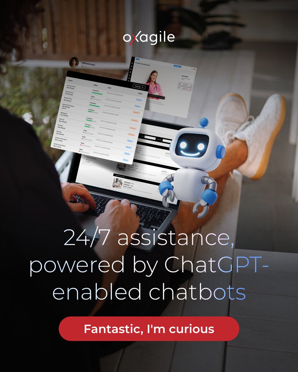 Oxagile's tweet image. Once ChatGPT-enabled assistants enter customer service, they handle routine tasks and free up human agents for complex issues.

The result? Happier clients and faster resolutions. Discover how it’s done with Oxagile’s team: oxagile.com/competence/art…

#chatgptappdevelopment #oxagile