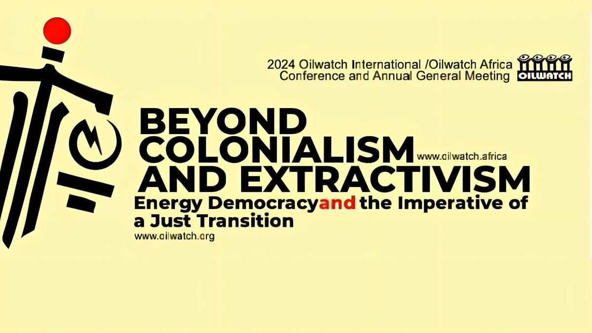 oilwatchafrica (@oilwatchafrica1) on Twitter photo As members of Oilwatch Africa and International gather for its conference and retreat from 19th to 24th August in South Africa, it will interrogate the various theories and false solutions being promoted to meet the current wave of energy hunger in the world.
<a href="/FoLTurkana/">Friends of Lake Turkana</a> As members of Oilwatch Africa and International gather for its conference and retreat from 19th to 24th August in South Africa, it will interrogate the various theories and false solutions being promoted to meet the current wave of energy hunger in the world.
<a href="/FoLTurkana/">Friends of Lake Turkana</a>