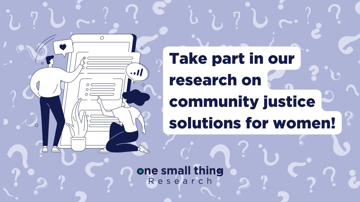 What is your understanding of community justice solutions for women, what are the barriers to utilising them, and what needs to change to improve community provision for women? Fill in our survey and have your say! 👉 buff.ly/3SN3S8O