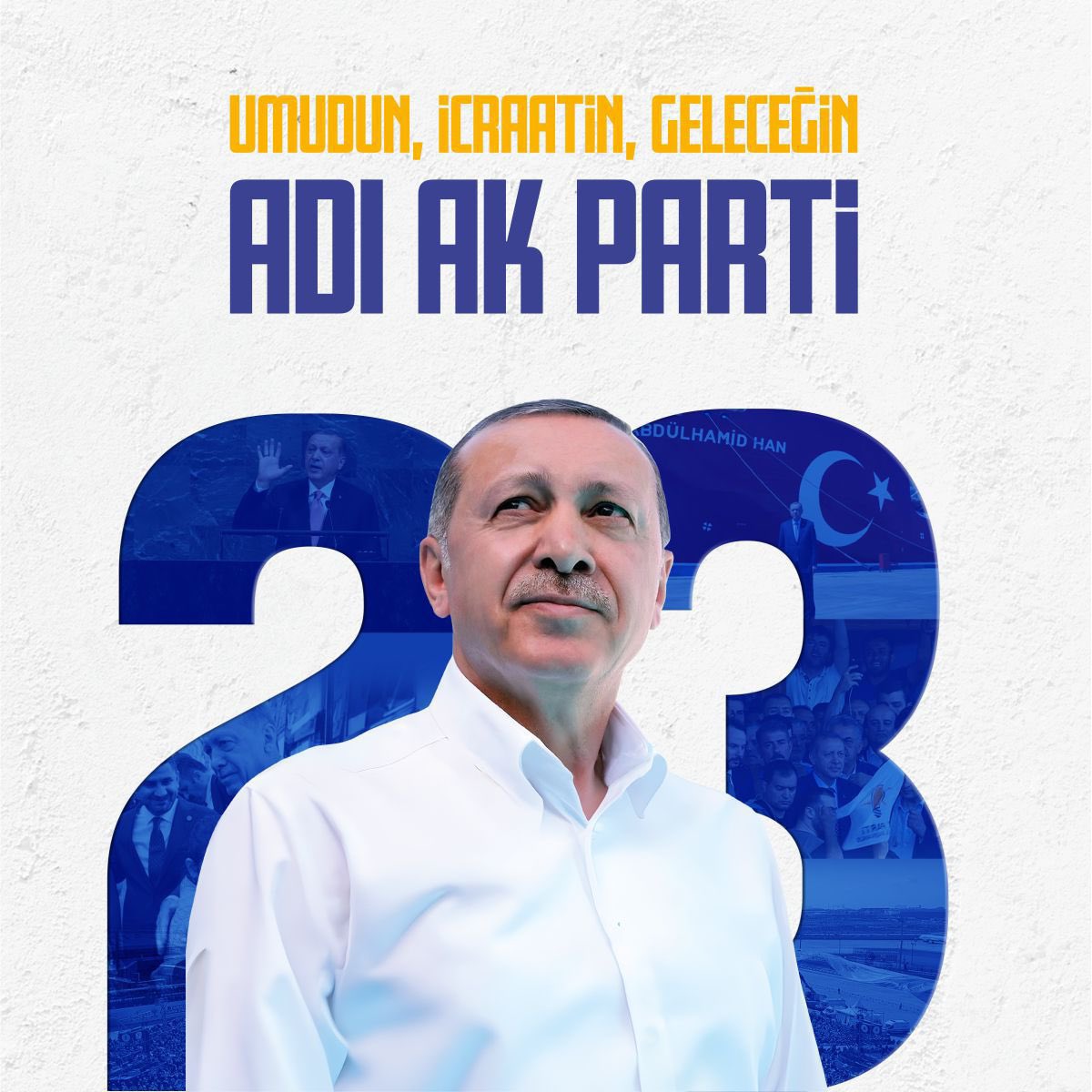 Her zaman ifade ettiğim gibi AK Parti, milletimizin maziden atiye giden şanlı yolculuğunun altın halkalarından biridir.

Recep Tayyip Erdoğan 
#AKParti23Yaşında 
#NiceAKYıllara 
#AKParti 
#RecepTayyipErdoğan