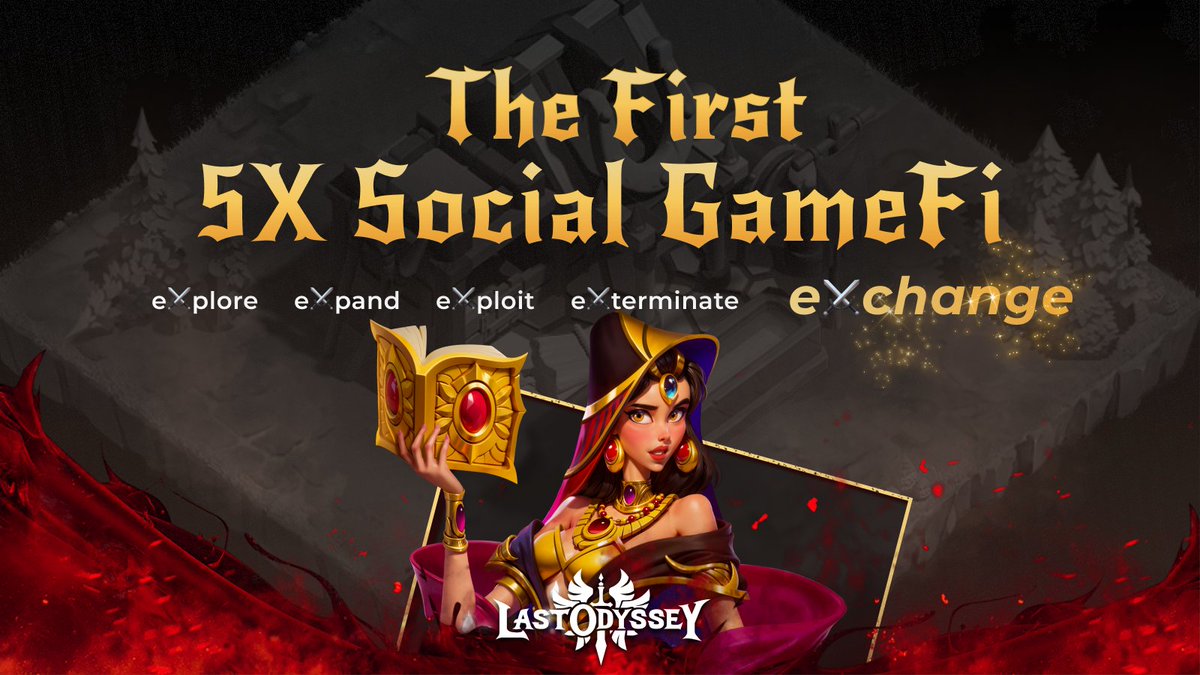 Last Odyssey is the first 5X Social #Gamefi to ever exist on #Web3

5X is an evolution of the 4X strategy game:
e⚔️plore
e⚔️pand
e⚔️ploit
e⚔️terminate
e⚔️change

👆🏻 the MOST important addition to the traditional core elements. Why? 🧵
