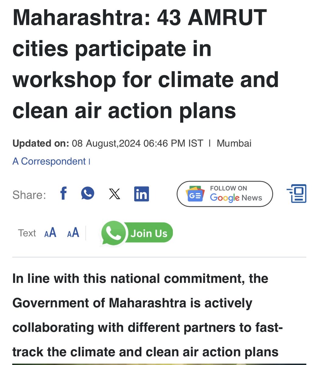 WRI Cities India (@wricitiesindia) on Twitter photo Our recent workshop on climate action, ‘Accelerating Climate and Clean Air Action in Maharashtra’, held in Mumbai & organized with <a href="/mygovMaha/">MyGov Maharashtra</a>'s Department of Environment and Climate Change, marks a major step in the #ClimateForwardMaharashtra campaign.
#ClimateAction Our recent workshop on climate action, ‘Accelerating Climate and Clean Air Action in Maharashtra’, held in Mumbai & organized with <a href="/mygovMaha/">MyGov Maharashtra</a>'s Department of Environment and Climate Change, marks a major step in the #ClimateForwardMaharashtra campaign.
#ClimateAction