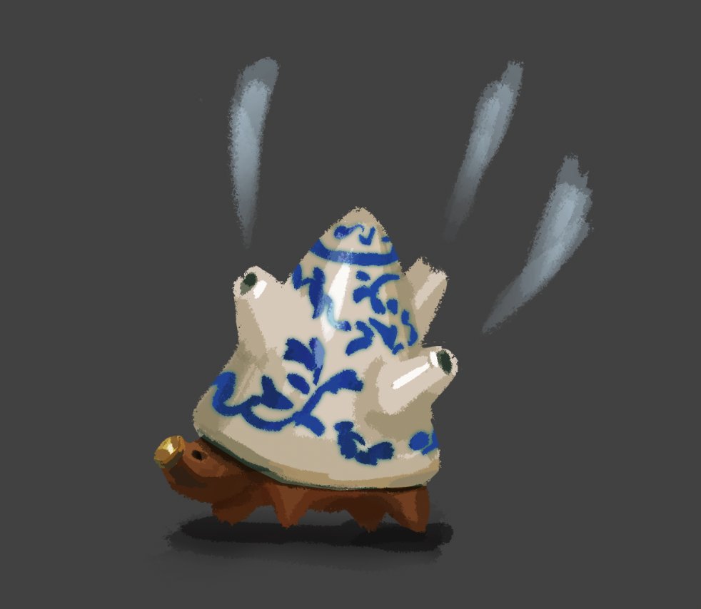 teapot pigs, aka hog pots #hogpot #conceptart