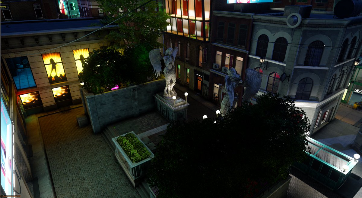 Slowly getting into the lighting now, playing around with probes to get a cyberpunk esque look
