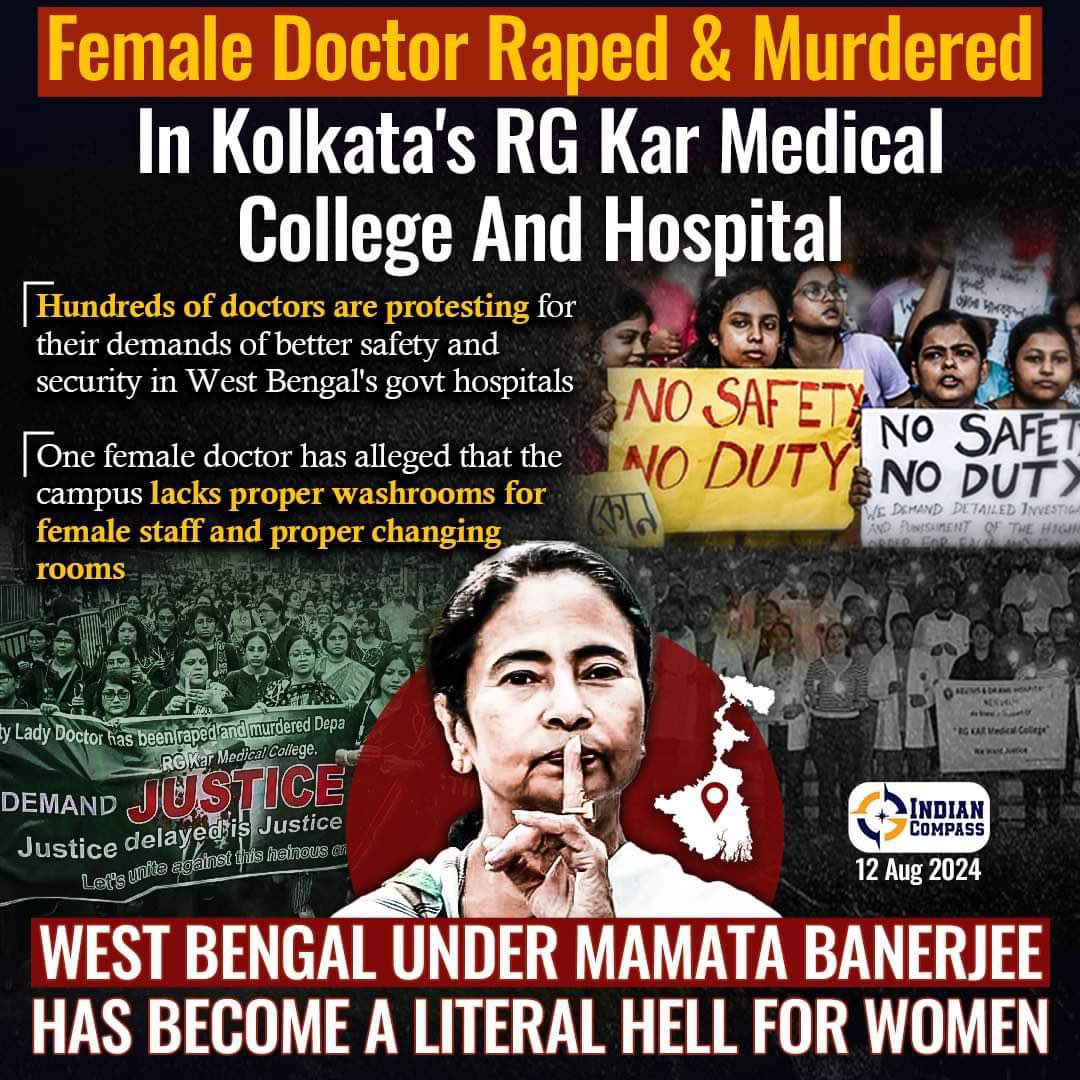 iam_rocknihar's tweet photo. The worst Chief Minister in Indian history by any measure #MamtaBanerjee #WestBengalHorror #worstcm #Kolkata #KolkataDctorDeath #rape #murder https://t.co/96MHF9Q5NN