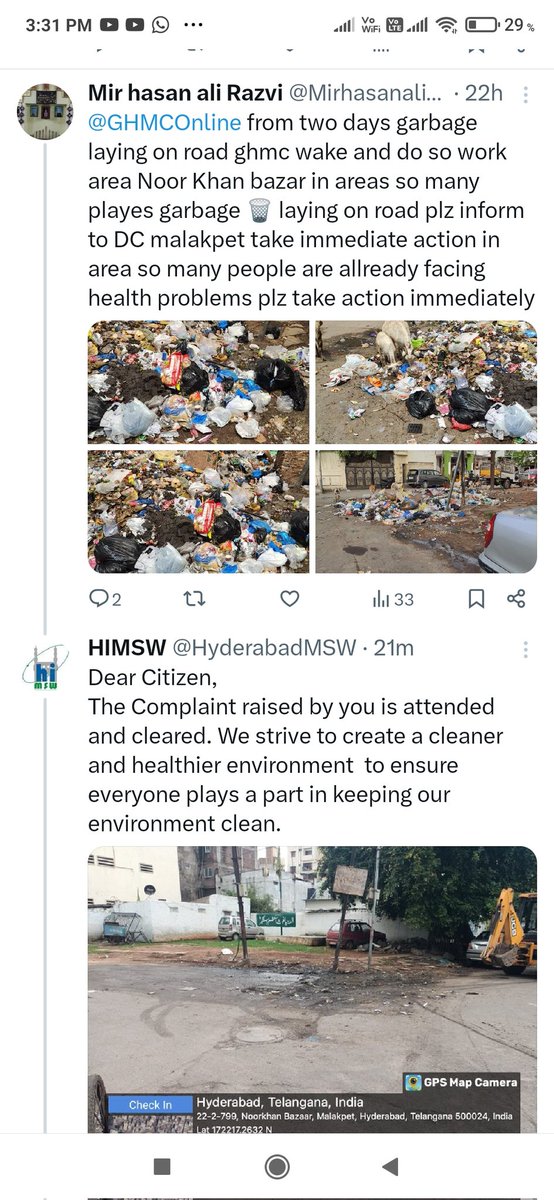 MirhasanaliRaz2's tweet photo. @TheSiasatDaily you can check in this complaint which I have given two hours before and they edited photos and send to me plz help and do something area Noor Khan bazar https://t.co/nr6qrGOwt7