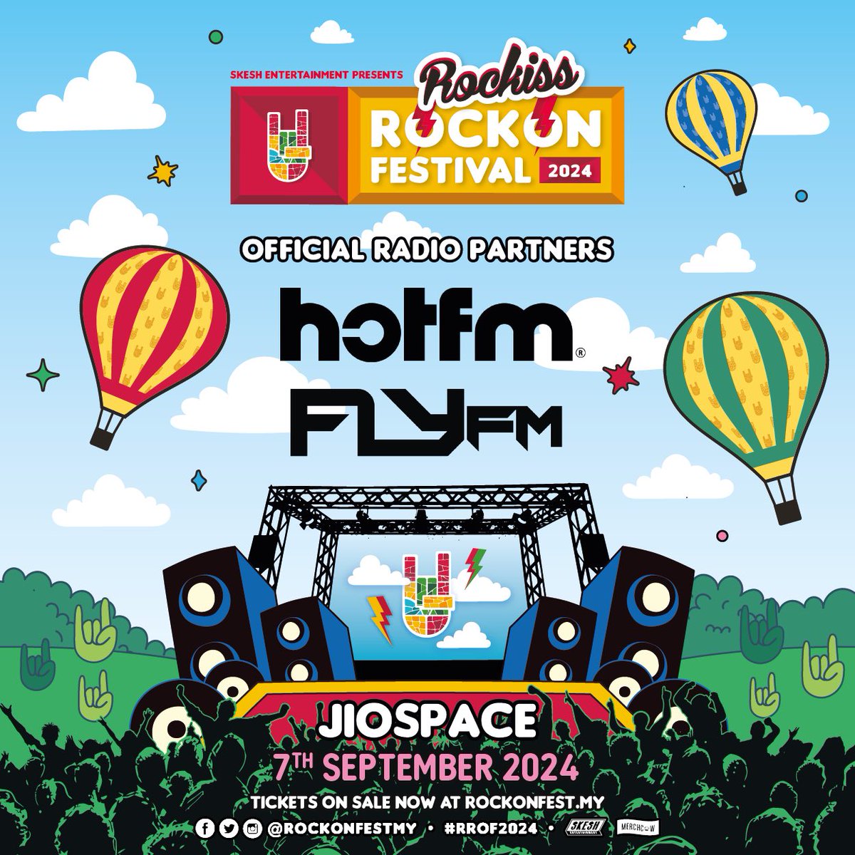 Announcing our official radio partners for this year’s #RROF2024 we have <a href="/FlyFM958/">Fly FM 🇲🇾</a> &amp; <a href="/hotfm976/">Hot FM 🇲🇾</a>!    
Make sure you tune in to their frequencies to find out how you can win tickets and more! #SecondhandSerenade #RedJumpsuitApparatus #FlyFM #HotFM