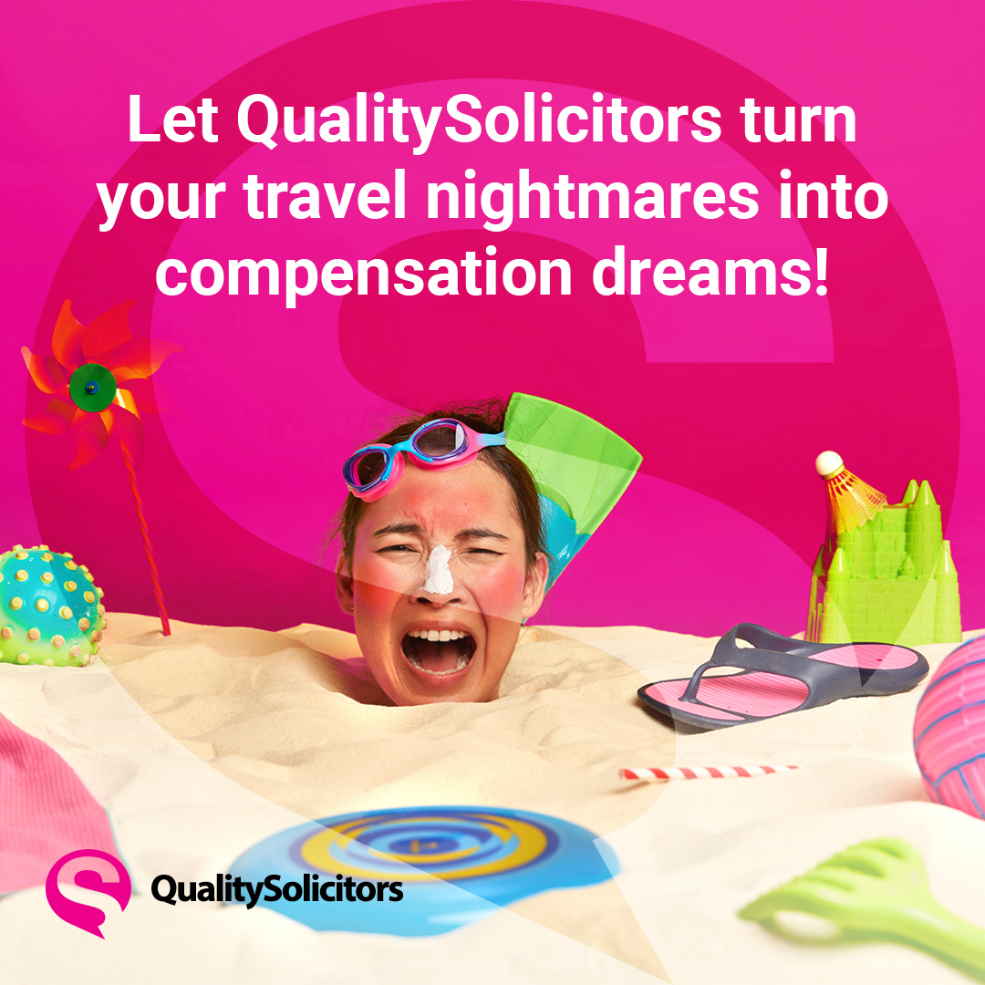 Holiday disaster? 🏝️✈️ 
 
Flight delays, lost luggage, or a hotel that’s more haunted than heavenly?   😱 
 
Let QualitySolicitors turn your travel nightmares into compensation dreams!   
 
We'll handle the drama, you just call 0808 196 3305