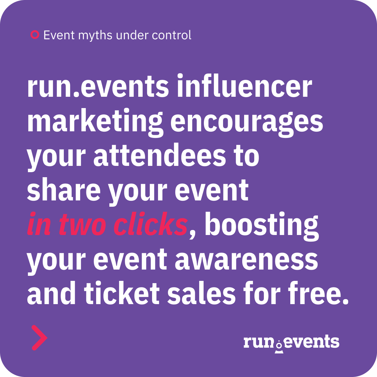 runeventsEMP's tweet photo. With https://t.co/RKgHFrxzqM influencer marketing, your attendees effortlessly share your event and boost your ticket sales with just 2 clicks at no additional cost.

It's proven to work, let us show you how 👉 https://t.co/oRextpTOFF

#EventProfs #EventManagement #RunEvents https://t.co/pS5Ava0PLQ