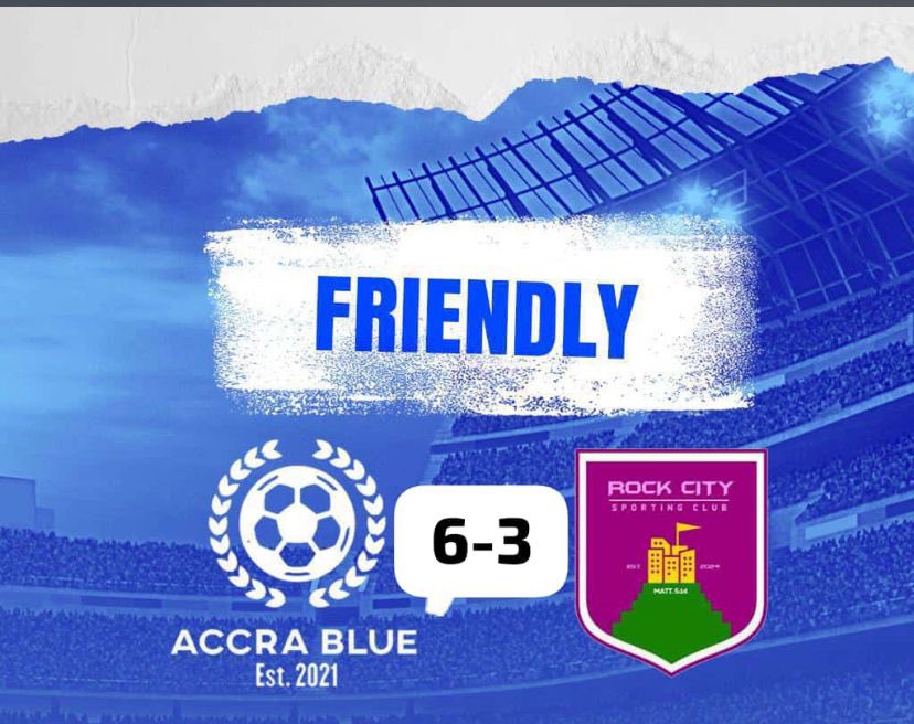 Our recent game ended 6-3 in favor of Accra Blue