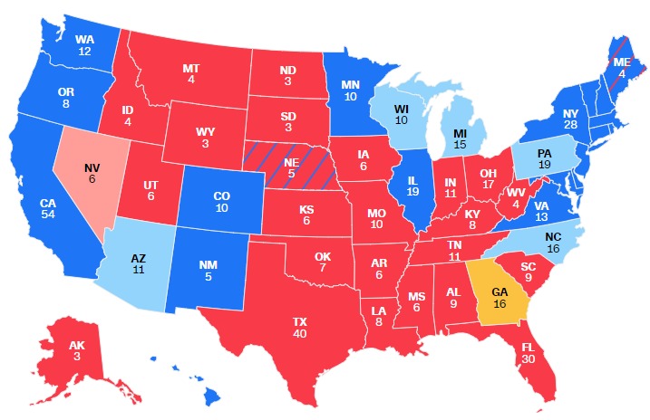 PpollingNumbers's tweet photo. #Updated Electoral Map Based on @CookPolitical
π΅ Harris 297 π
π΄ Trump 225
____
For Polymarket Odds π
https://t.co/Qkqo9mdU3N https://t.co/gMhRkjOfwC