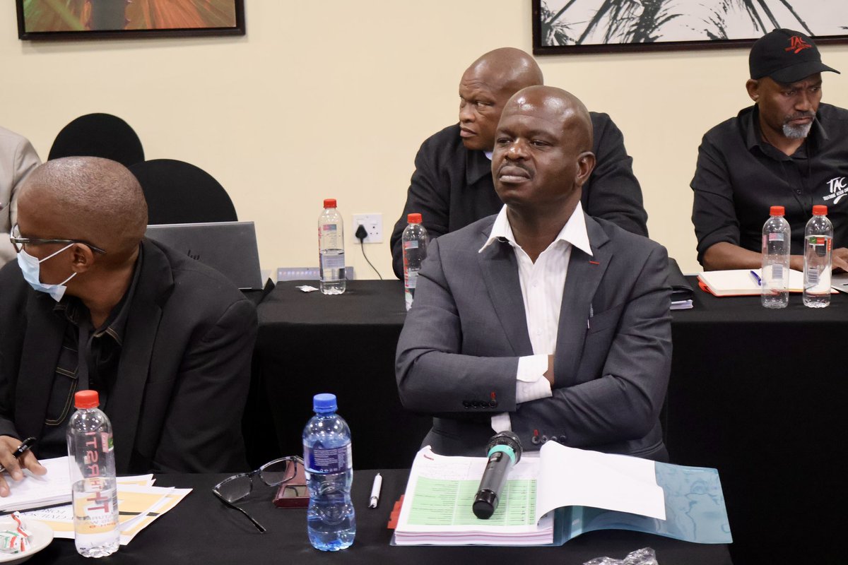NWPTreasury's tweet photo. Today the MEC for Finance, Ms Kenetswe Mosenogi engaged in a high level discussion with the Provincial Aids Council at Mmabatho Palms. The discussion centered on strategic interventions, current challenges, and collaboratively developed effective solutions to enhance support. https://t.co/qMT5thExKz