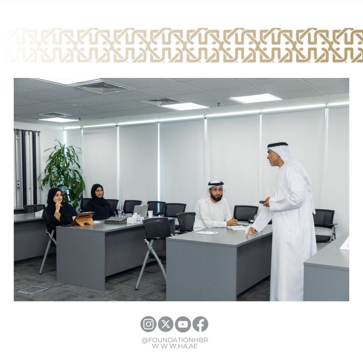 FoundationHBR's tweet photo. انطلاق الدورة الجديدة من برنامج ( المحكم المعتمد ) وهو من المبادرات المستمرة التي تهدف إلى إعداد جيل من المقيمين المتمرسين لتحكيم الجوائز. https://t.co/t4UFXSMBoj