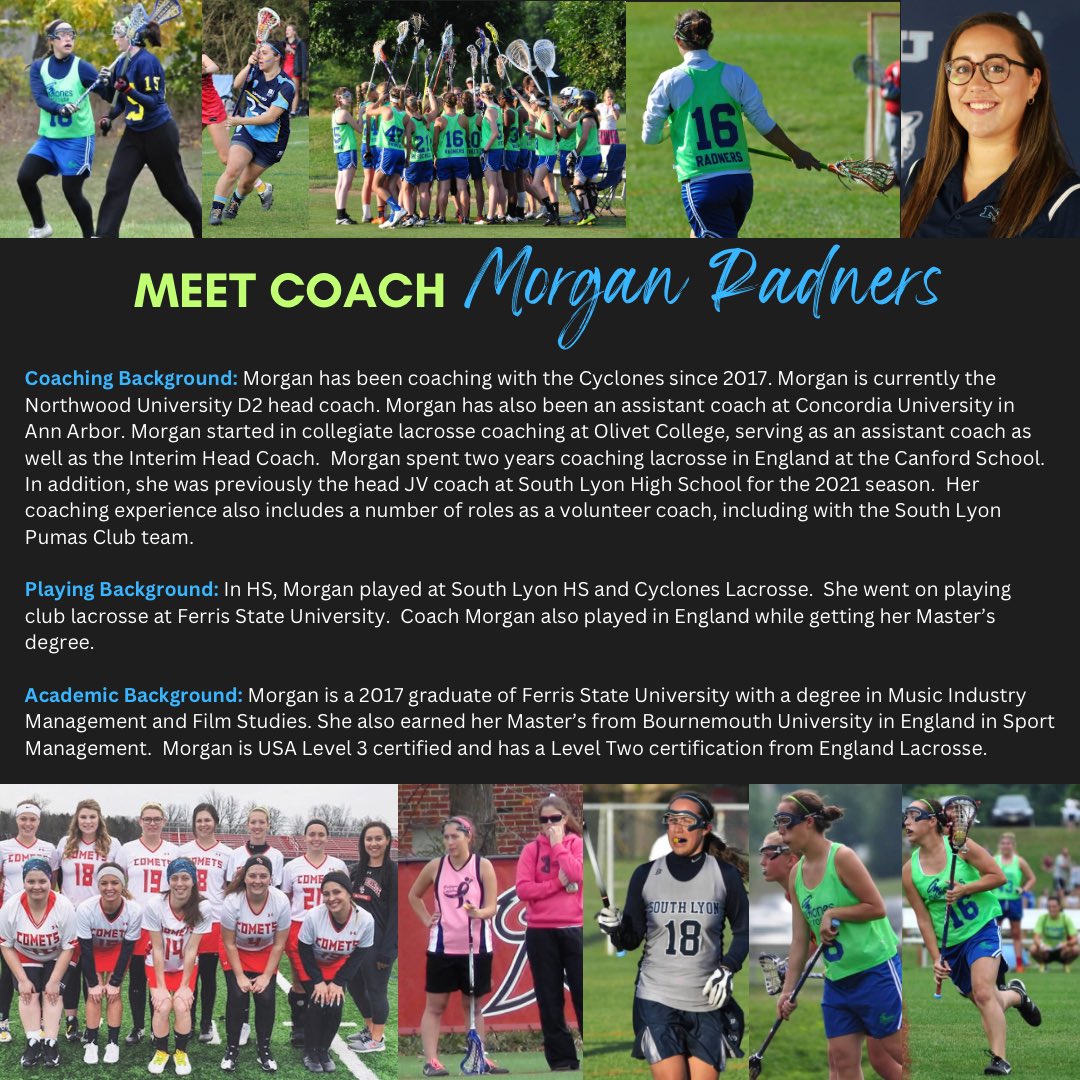 cycloneslax's tweet photo. Up Next, Meet Coach Morgan, current head coach of Northwood University! 💙💚 https://t.co/E8q5Ga4aY6