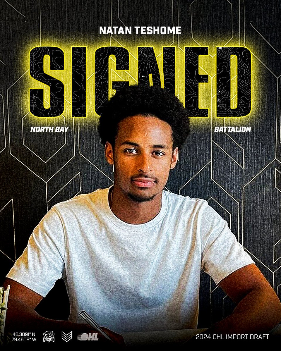 Finnish import Natan Teshome has signed an OHL education and development agreement with the North Bay Battalion ✍️

🗞️ chl.ca/ohl-battalion/…