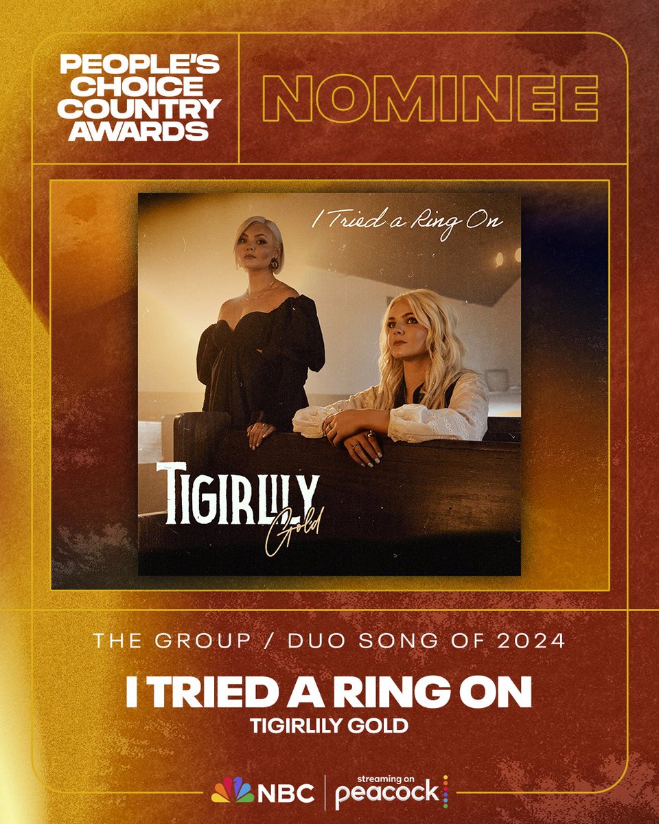 tigirlily's tweet photo. Woke up this morning with TWO nominations for the People’s Choice Country Awards!!! WHAT?! 🎉 This is all because of y’all… best fans in the world!!! We can’t win this without your help! Voting starts NOW & votes count for double today!!!! Let’s do this!!!! 🫶🏻🔥 @peopleschoice #PCCAs  

VOTE HERE: https://t.co/z2pqvIClZN
