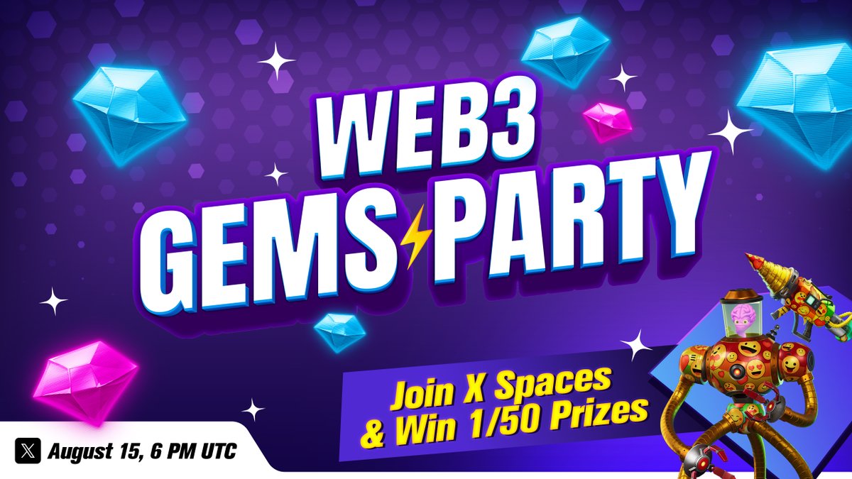 🔥 Like &amp; Retweet for a shot at 1 of 25 epic prizes! 🎁 Don’t miss our WEB3 GEMS X Spaces Party where TOP projects drop exclusive insights and give away 50 more prizes! 
SET REMINDER 👉 x.com/i/spaces/1jMJg…

Follow WEB3 GEMS to stay in the loop! 🚀💥 <a href="/BossFightersX/">BOSS FIGHTERS ⚡️ $BFTOKEN</a>