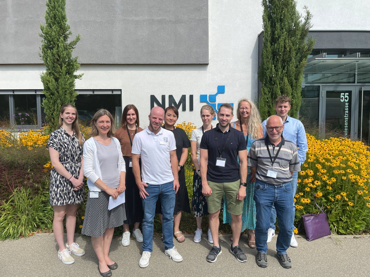 Projekttreffen bei #Fiber4Ink heute am #NMI. Austausch zum Stand der Teilprojekte und zu organisatorischen Fragen. Die Partner bei Fiber4Ink forschen an Fortschritten beim #3DBiodruck. nmi.de/projekte-1/pro…