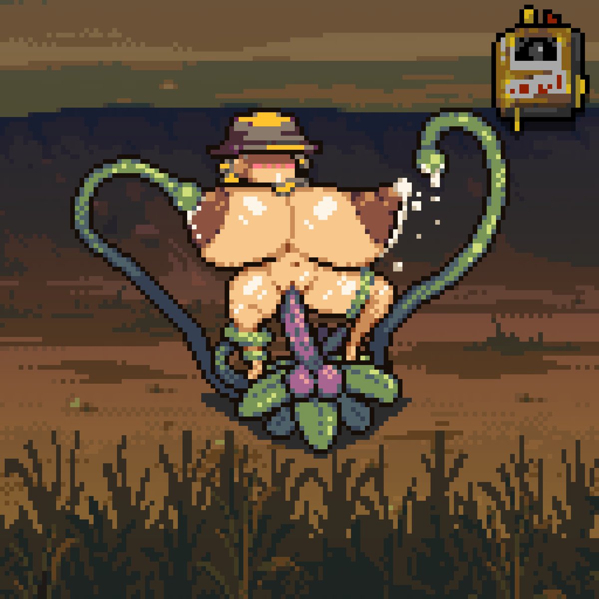 Pixel34_0w0's tweet photo. Collab work: 
Weed problem? 
Sfaira X Dr. G https://t.co/VVlcNfcyzw