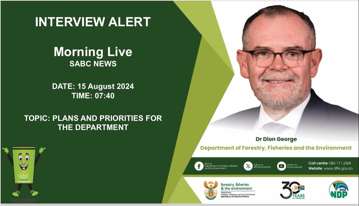 Catch Minister Dion George tomorrow morning 07:40 on <a href="/MorningLiveSABC/">SABCNews_MorningLive</a> as he unpacks plans &amp; priorities for the department.