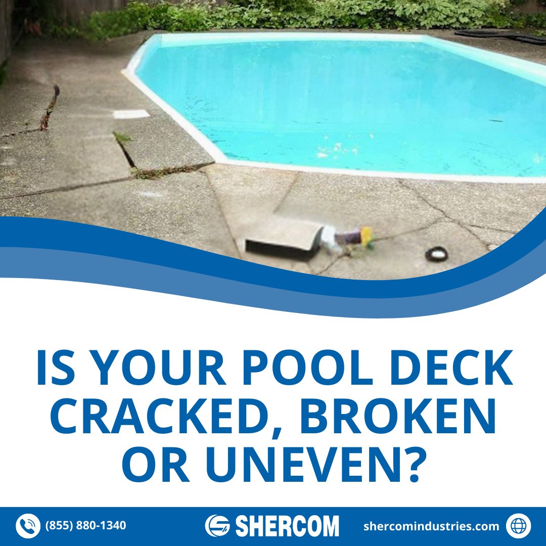SHERCOMrubber's tweet image. If you have a pool to beat the heat, stay safe and check your decking for cracked, broken, or uneven surfaces.
If it needs some care and maintenance, you may want to consider rubber resurfacing. Its slip-resistant surface ensures safety, beauty and it's eco-friendly. #pooldecking