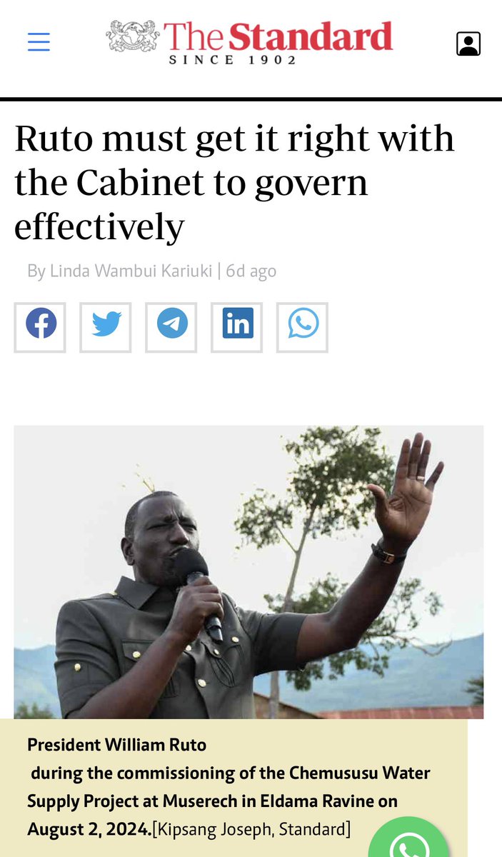 Bitcoin DADA (@btc_dada) on Twitter photo "IF RUTO DOES NOT GET HIS SECOND CABINET RIGHT WE WILL KNOW THAT THE PROBLEM IS HIS..."
An article written on one of the leading newspapers in Kenya by one of our former alumni <a href="/LindaKariu54810/">Linda Kariuki</a>, highlighting poor governance in Kenya.
Read more here👇
standardmedia.co.ke/opinion/articl… "IF RUTO DOES NOT GET HIS SECOND CABINET RIGHT WE WILL KNOW THAT THE PROBLEM IS HIS..."
An article written on one of the leading newspapers in Kenya by one of our former alumni <a href="/LindaKariu54810/">Linda Kariuki</a>, highlighting poor governance in Kenya.
Read more here👇
standardmedia.co.ke/opinion/articl…