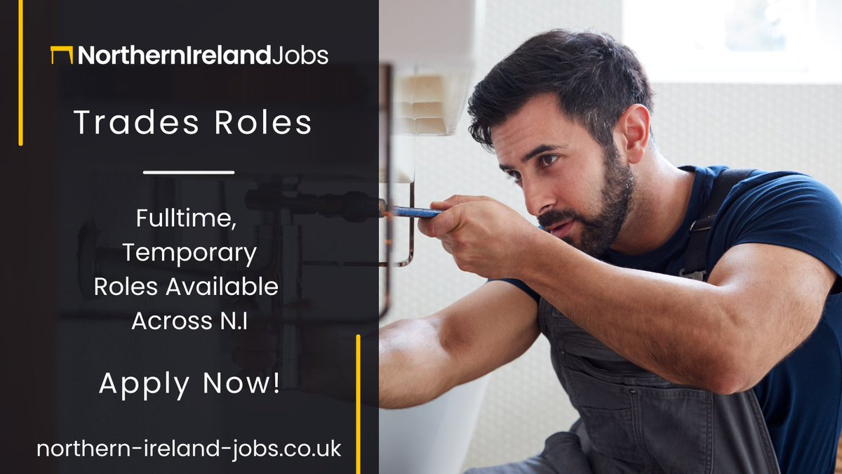 NorthernIreJobs's tweet photo. Attention tradespeople! Seeking steady work? The public sector offers stability, diverse projects, and long-term opportunities. Join the Northern Ireland Housing Executive today.

https://t.co/6HOwoRXYNI

 #PublicSectorJobs #TradesUK #NorthernIreland #NIJobs #Jobsfairy https://t.co/eF3g0zt9Zb