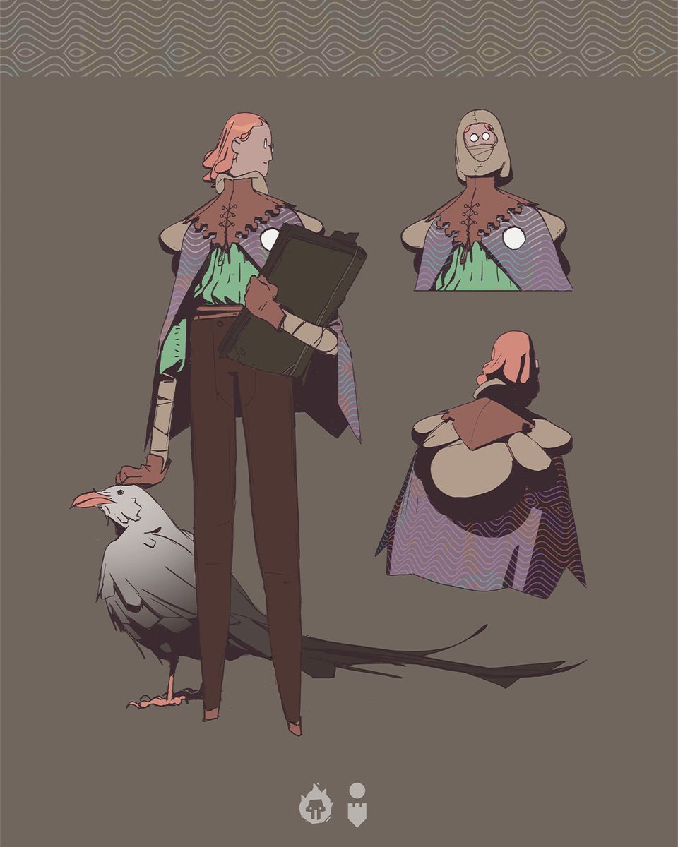 These are some early exploratory designs of the protagonist Iris ⚪ for #cataclismo cooked at <a href="/DigitalSunGames/">Digital Sun</a> 

I had a ton of fun playing with the fashion elements: mixing medieval, renaissance and even some contemporany clothes!