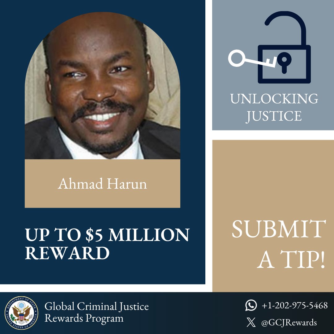 Global Criminal Justice Rewards Program tweet media