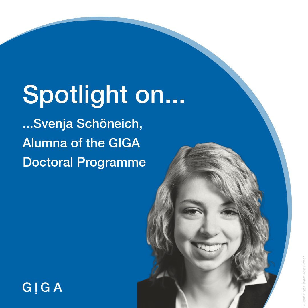 GIGA_Institute's tweet photo. Meet Svenja Schöneich, Alumna of the #GIGA #DoctoralProgramme, now a Policy Advisor at @Germanwatch:
She tells us what excites her about her job, what she appreciated most about her doctorate & how time at the GIGA influenced her journey: https://t.co/gpubL4xfQ7 https://t.co/RD0S94yr77