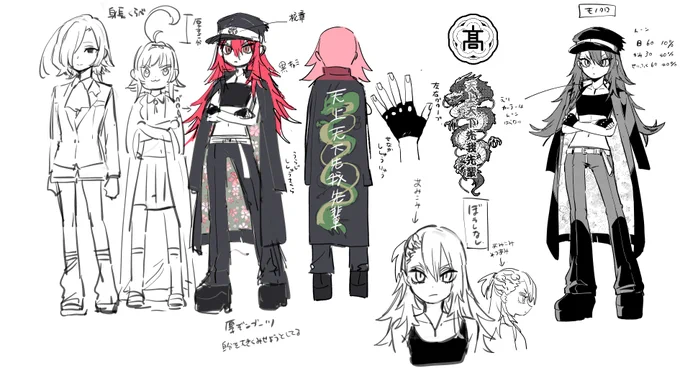 30人目の彼女 輩先のキャラデザ案です 