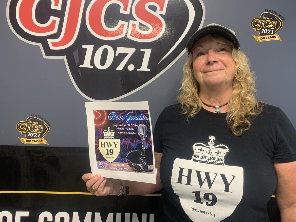 Jamie: Lots of fun speaking with Tina McEwin from HWY 19. It’s been a busy summer for the band and looks great this fall too. The band will be playing at the Beer Garden Sep 21st for this year’s Stratford Fall Fair with <a href="/StratfordFair/">Stratford & District Ag. Society</a> Tina has the info: drive.google.com/file/d/1KWTS-n…