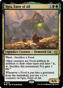 Cruelclaw is done.  With that I do plan to change my youtube videos up.  and Our first commander with the new format: Ygra Eater of all #MTG #Bloomburrow #BLB #Commander