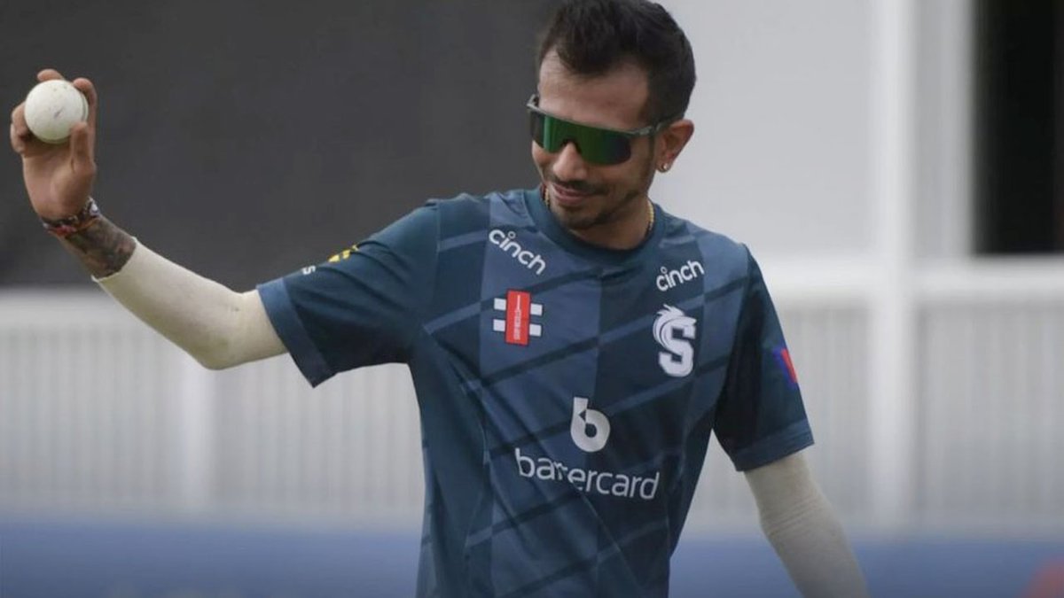 toisports's tweet photo. #Northamptonshire #YuzvendraChahal #KentSpitfires

@yuzi_chahal  grabs five-wicket haul on Northamptonshire debut

READ: https://t.co/UFvMXZy9tY https://t.co/EIN81jtJoz