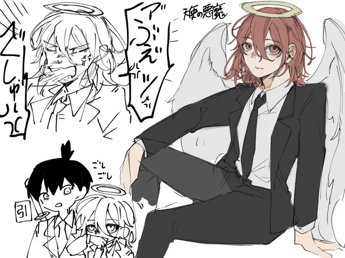 チェ
相互の推しを描きました 