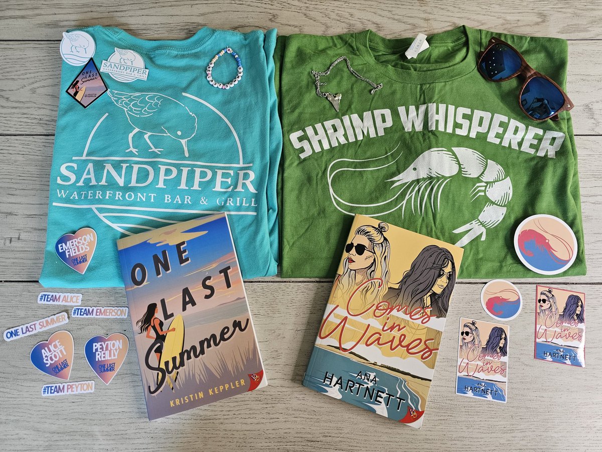 Did someone say GIVEAWAY?! Summer is still going strong, so who wants two signed beach themed books and some custom swag?! To enter, all you have to do is reply with your favorite beach pic and repost for two entries. @AHartnettAuthor &amp; I will announce the winner on Sunday! 😎🌊