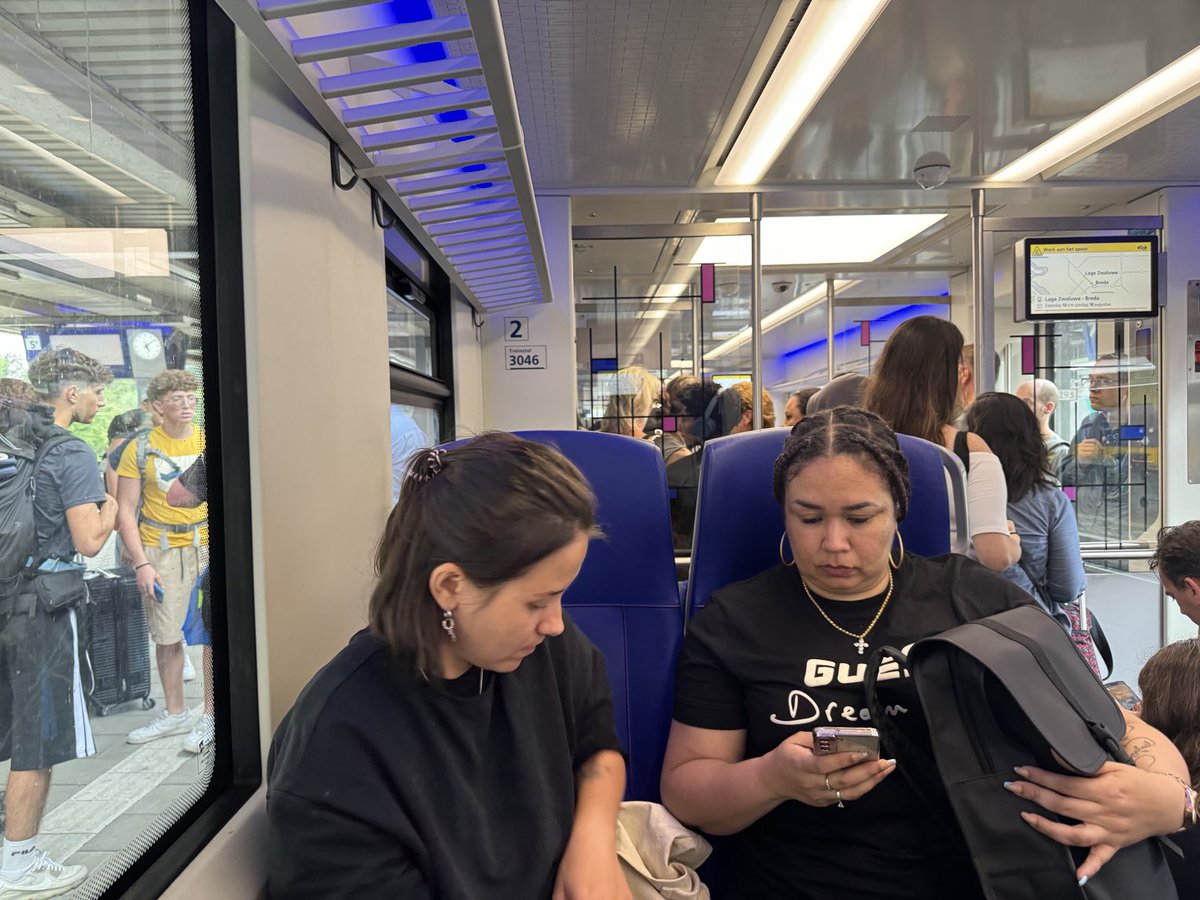 ⁦<a href="/NS_online/">NS online</a>⁩ Dutch Railways is not performing well@today.  So far my 1 connection trip from Gent to Schipol has required 4 changes and we are not done yet.   Next stop the subway- REALLY!!! What an adventure