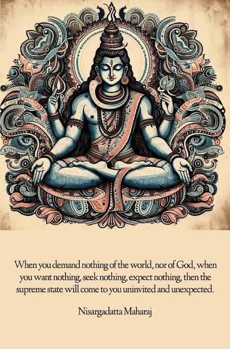 _anandaonly's tweet photo. Desirelessness is the highest bliss.

Nisargadatta Maharaj https://t.co/vuJNDyAG0b