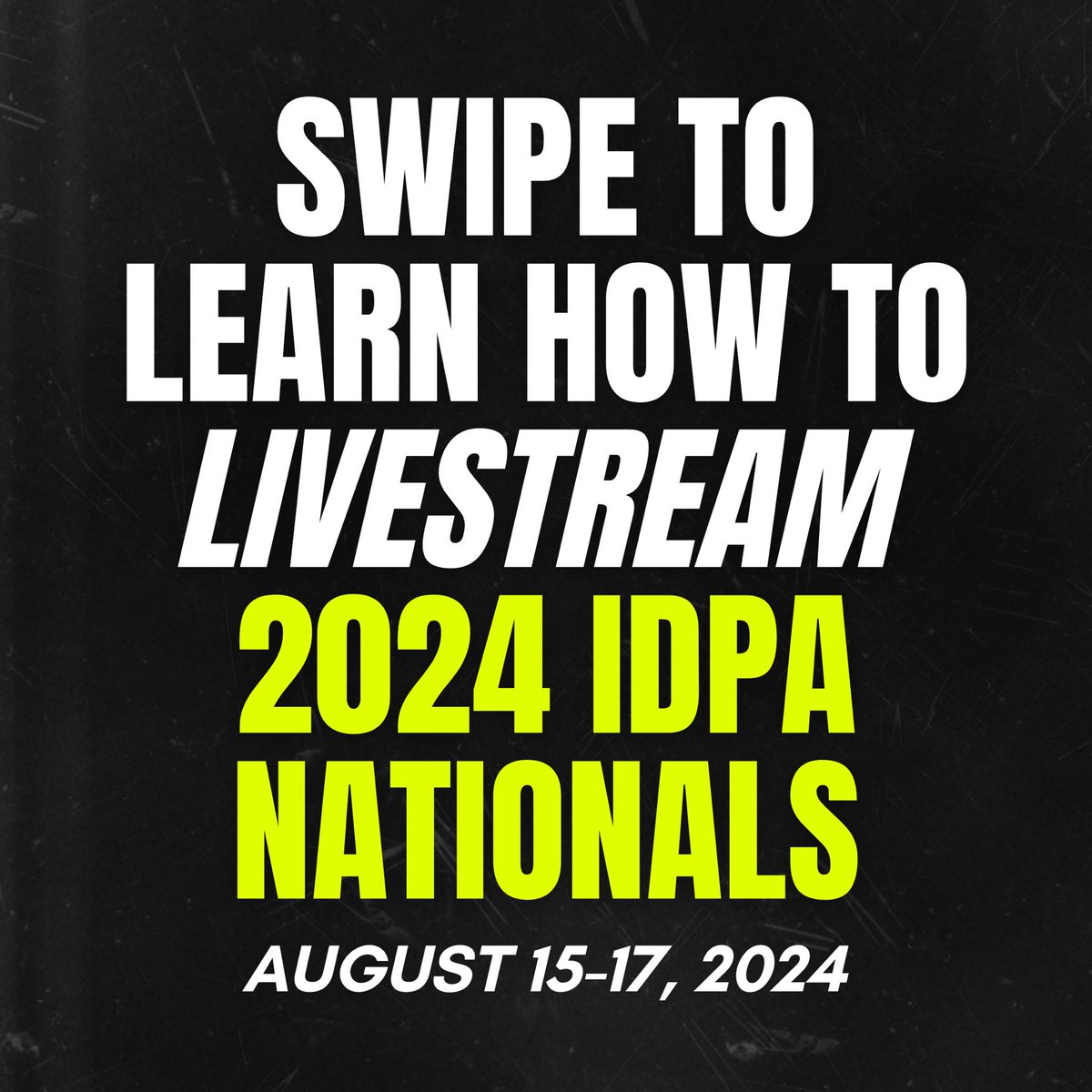 livefireapp's tweet photo. Did you hear?! We are hosting the 2024 IDPA Nationals Livestream🎉

Swipe to learn how YOU can tune in and visit the link in bio here 👉🏻 @livefireapp for our official countdown. 

You do not want to miss this! Tag a pew pew buddy below 👇🏻 https://t.co/TdZcS6q06y