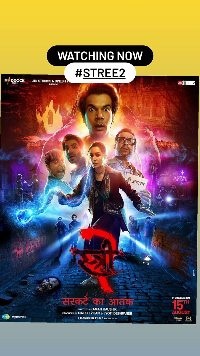 FilmyTownn's tweet photo. Watching Now : #stree2 #ShraddhaKapoor #RajkummarRao https://t.co/L9iOVFWMSd