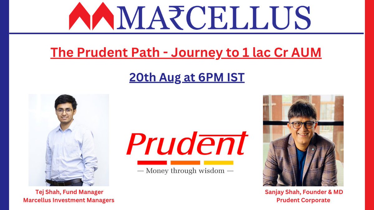 The Prudent Path - The journey to 1 lac crore AUM!

<a href="/Prudent_Corp/">Prudent Corporate Advisory Services Ltd.</a> is India's third-largest mutual fund distributor and has grown revenues and EPS by 29% and 46% respectively over FY19-24. During this period, Prudent has significantly outpaced mutual fund industry growth and has