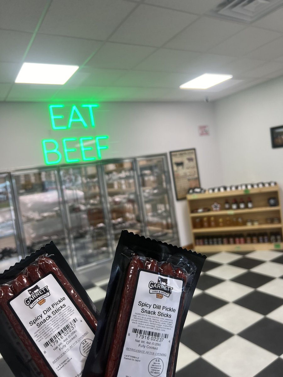 New flavor of GLC Beef Snack stick
Spicy Dill Pickle
How long before <a href="/Cheeseolla/">Cael Garrett</a> puts one in a Bloody Mary? 

glcbeef.com