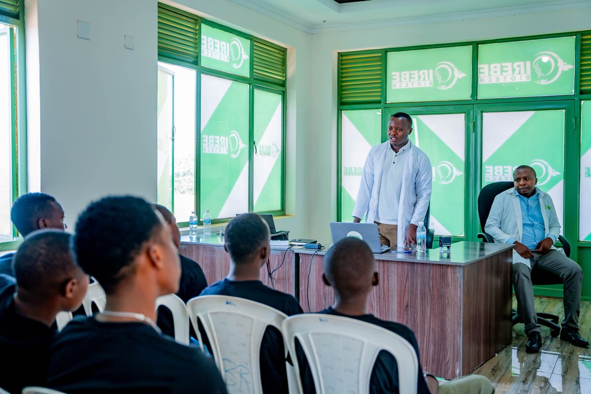 Irebe Biotech (@infoirebe) on Twitter photo Today, our CEO <a href="/EUzabakiri31913/">Eric Kambe</a> and COO <a href="/uzdarren/">Darius Uzabakiriho</a> warmly welcomed <a href="/WavumbuziRW/">Wavumbuzi Entrepreneurship Challenge</a>'s young learners. These bright minds are eager to develop their entrepreneurial skills and drive high-impact innovations. The discussions were a truly inspiring exchange of ideas and knowledge. Today, our CEO <a href="/EUzabakiri31913/">Eric Kambe</a> and COO <a href="/uzdarren/">Darius Uzabakiriho</a> warmly welcomed <a href="/WavumbuziRW/">Wavumbuzi Entrepreneurship Challenge</a>'s young learners. These bright minds are eager to develop their entrepreneurial skills and drive high-impact innovations. The discussions were a truly inspiring exchange of ideas and knowledge.