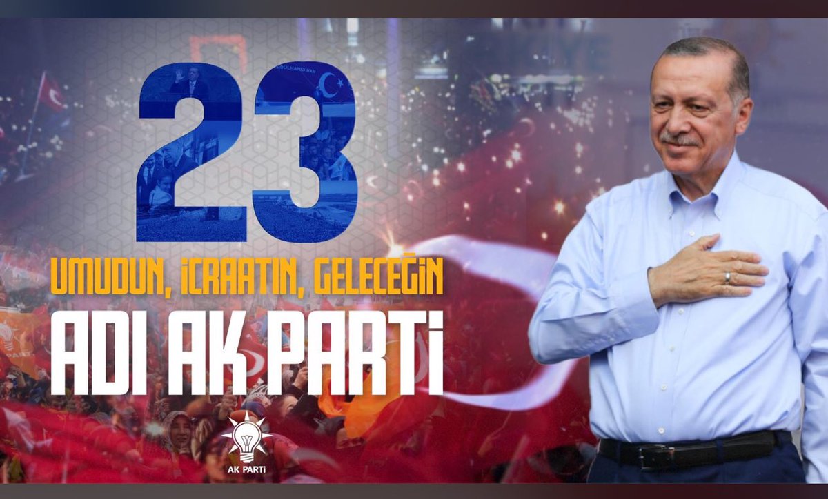 📍Batman

AK PARTİ 23 YAŞINDA🇹🇷

Cumhurbaşkanımız ve Genel Başkanımız Sn.Recep Tayyip ERDOĞAN liderliğinde,14 Ağustos 2001 tarihinde kurulan AK Partimiz’in 23.kuruluş yıl dönümünü kutlu olsun 
#akparti23yaşında @rterdogan  <a href="/sason_genclik/">HASAN BABAT</a> <a href="/fnasiroglu/">Ferhat NASIROĞLU</a> <a href="/HamidiTaner/">Taner HAMİDİ</a> <a href="/SansiHuseyin/">Hüseyin Şansi</a>