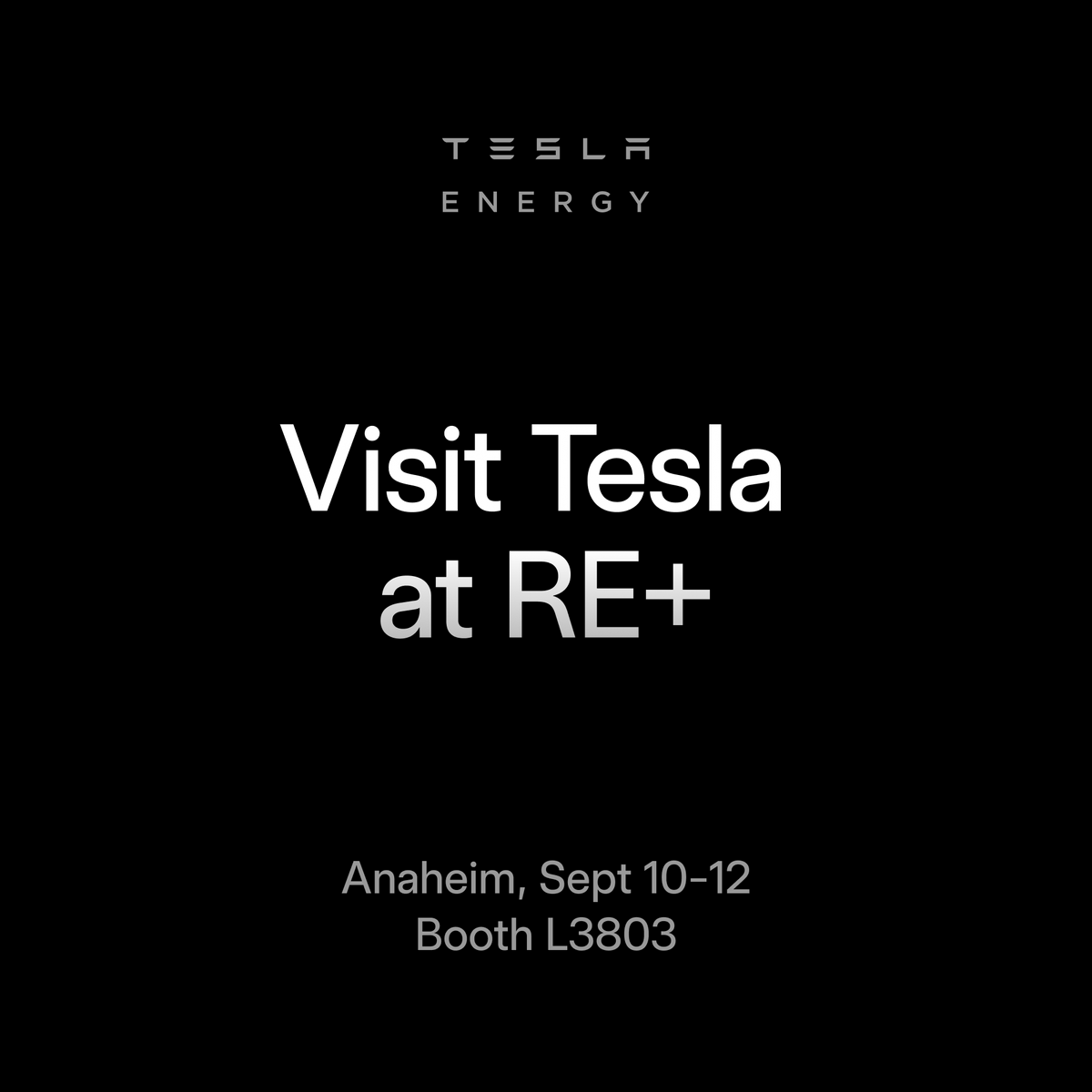 teslaenergy's tweet image. Join us at @REPlusEvents in Anaheim to learn more about Tesla energy

re-plus.com