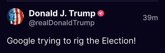 SundaeDivine's tweet photo. "When people search for me they see all my crimes! Election interference!" https://t.co/ScxTqINskl